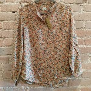 Esme deco print blouse by Bridge & Burn